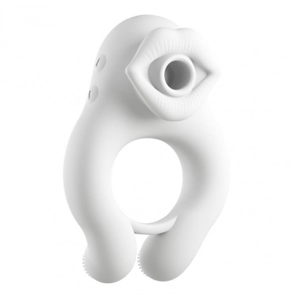 MizzZee - Interactive Suction Vibration Cock Ring (Chargeable - White) MizzZee - Interactive Suction Vibration Cock Ring (Chargeable - White)